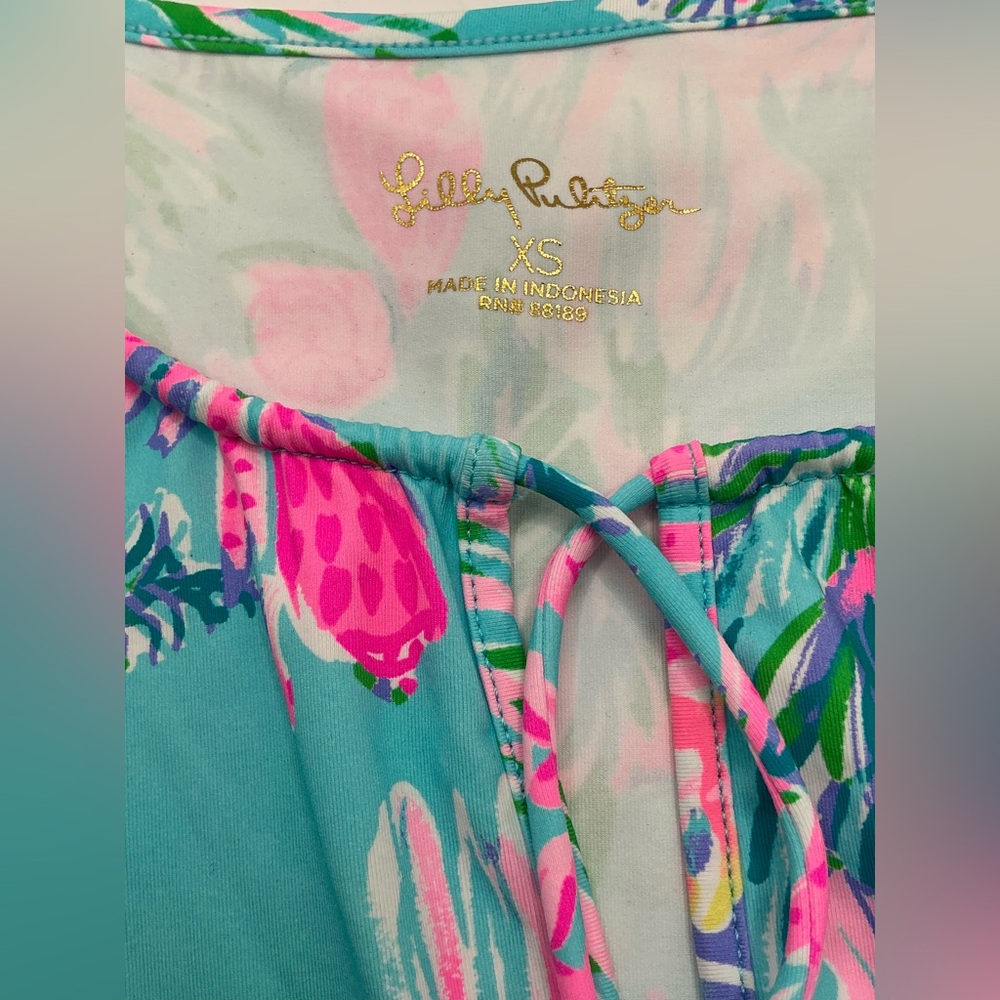 LIKE NEW🪷Lilly Pulitzer🪷Johana Swim Cover-Up Cestra blue Cay To My Heart - Picture 10 of 16